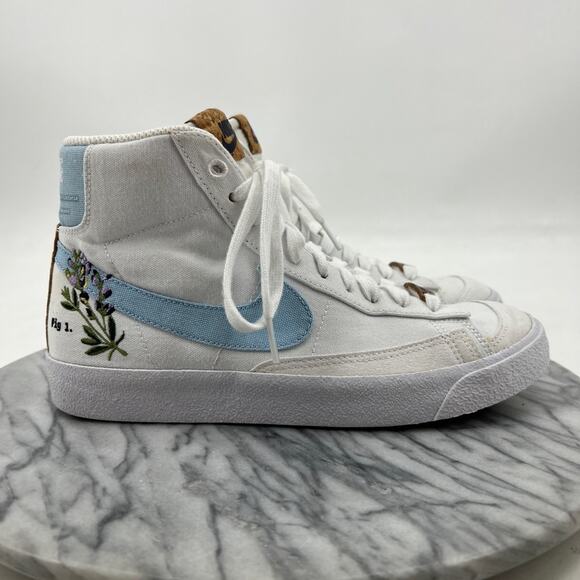 Nike Youth 6Y Shoes Indigo White Blazer Mid '77 SE GS Retro Sneaker DC8246-100 - Picture 2 of 15